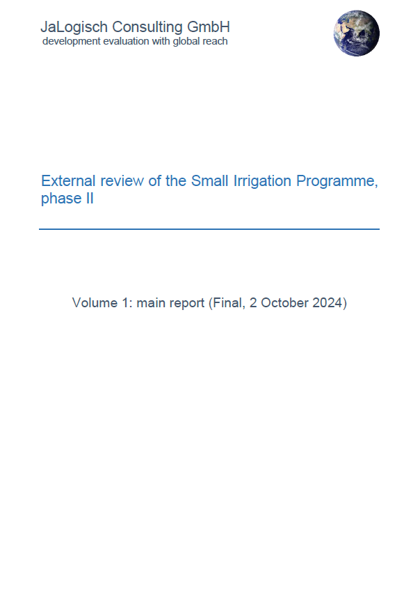 External review of the Small Irrigation Programme, phase II